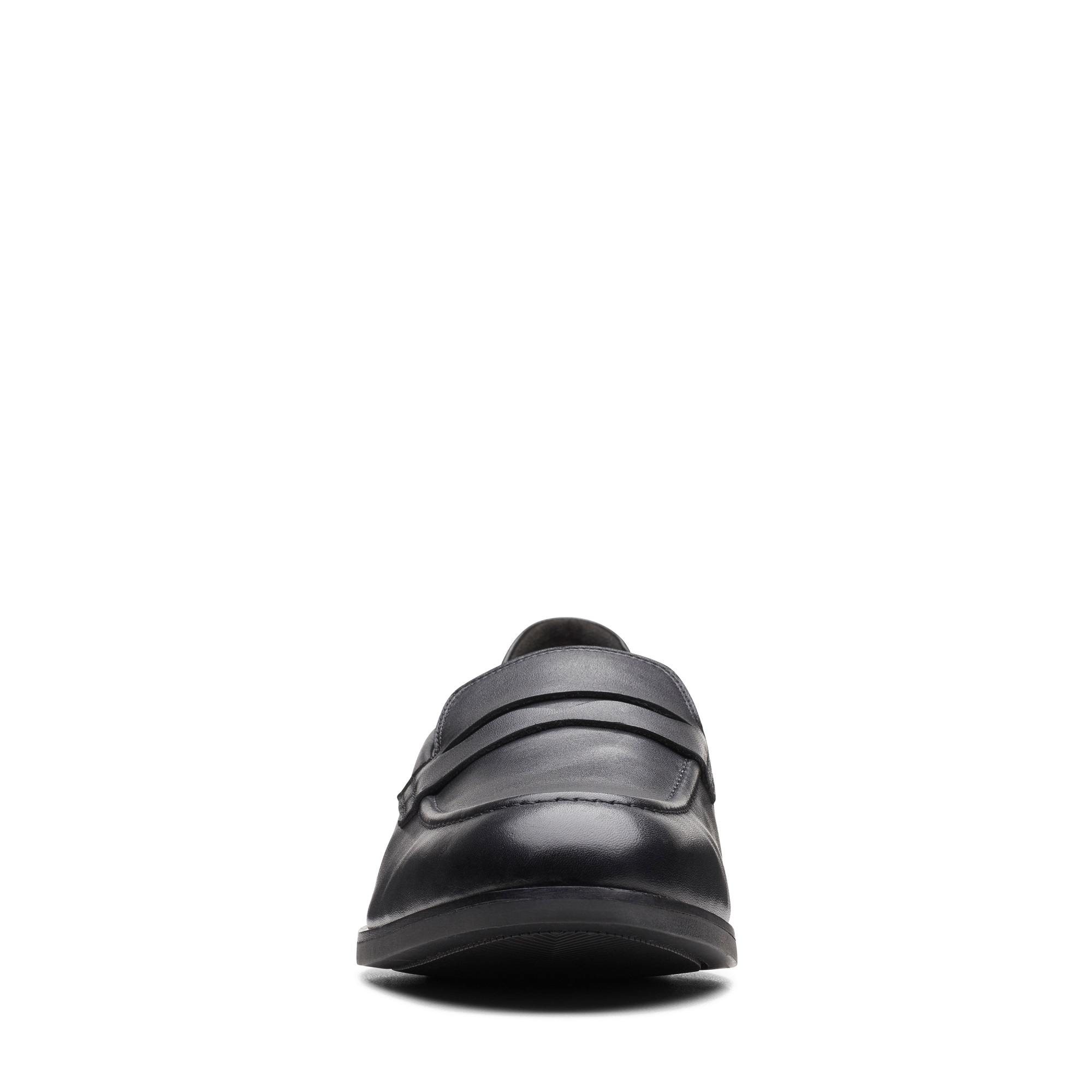 Clarks Mens Bradish Ease Black Leather