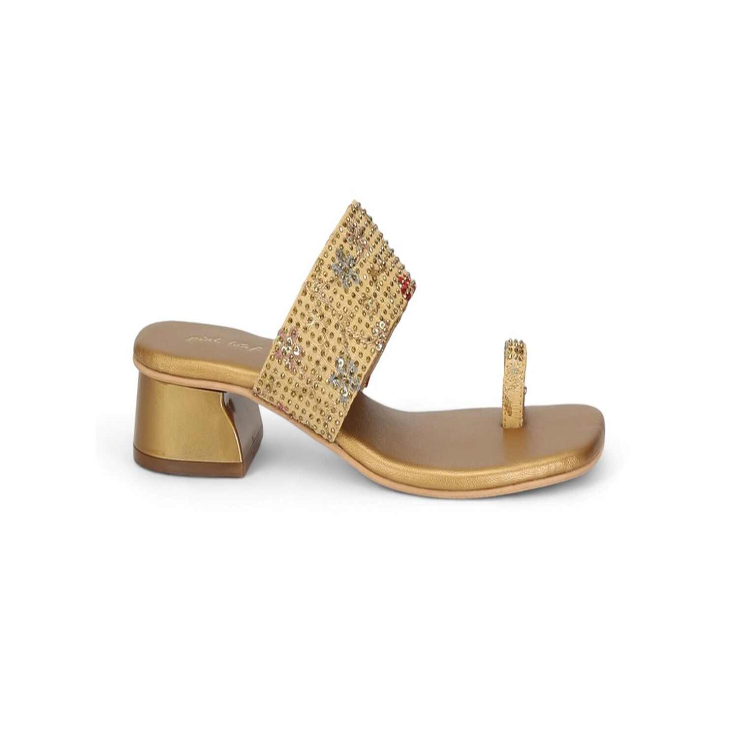 Women Pink Embellished Toe-Ring Sandal