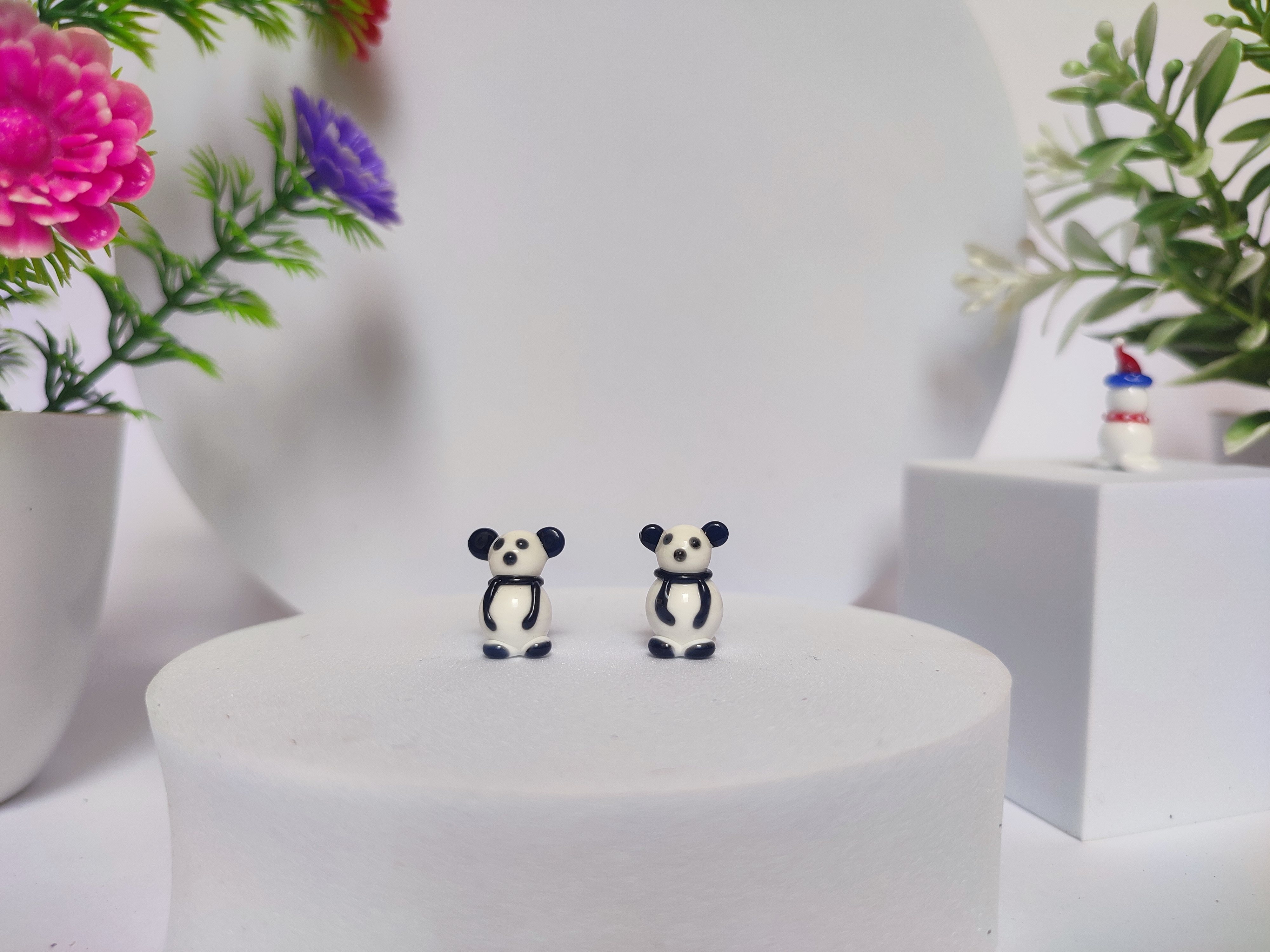 Glass Miniature Baby Panda