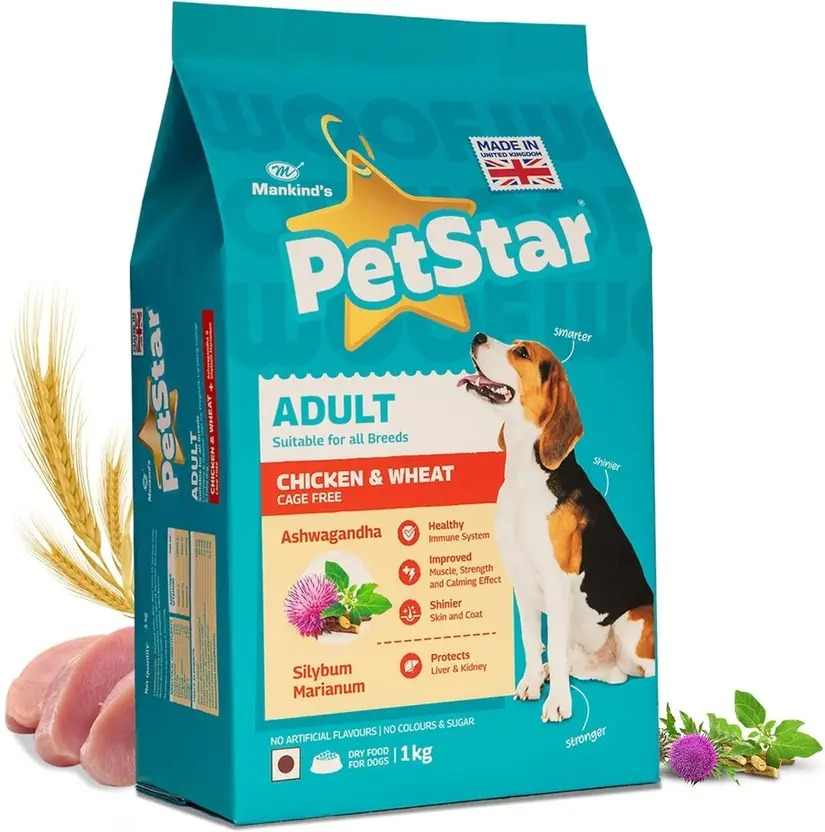 Petstar Chicken and Wheat Adult Dog Dry Food