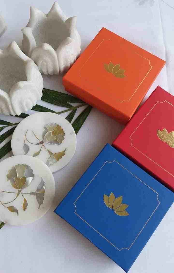 Marble Inlay Coasters