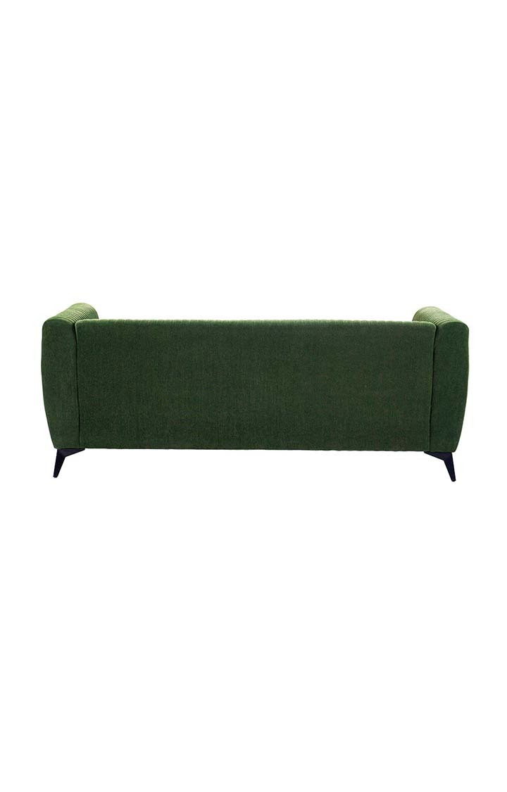 neudot Diva Sofa for Living Room |3 Persons Sofa|Premium Fabric with Cushioned Armrest | Solid Wood Frame|3 Seater in Emerald Green Color