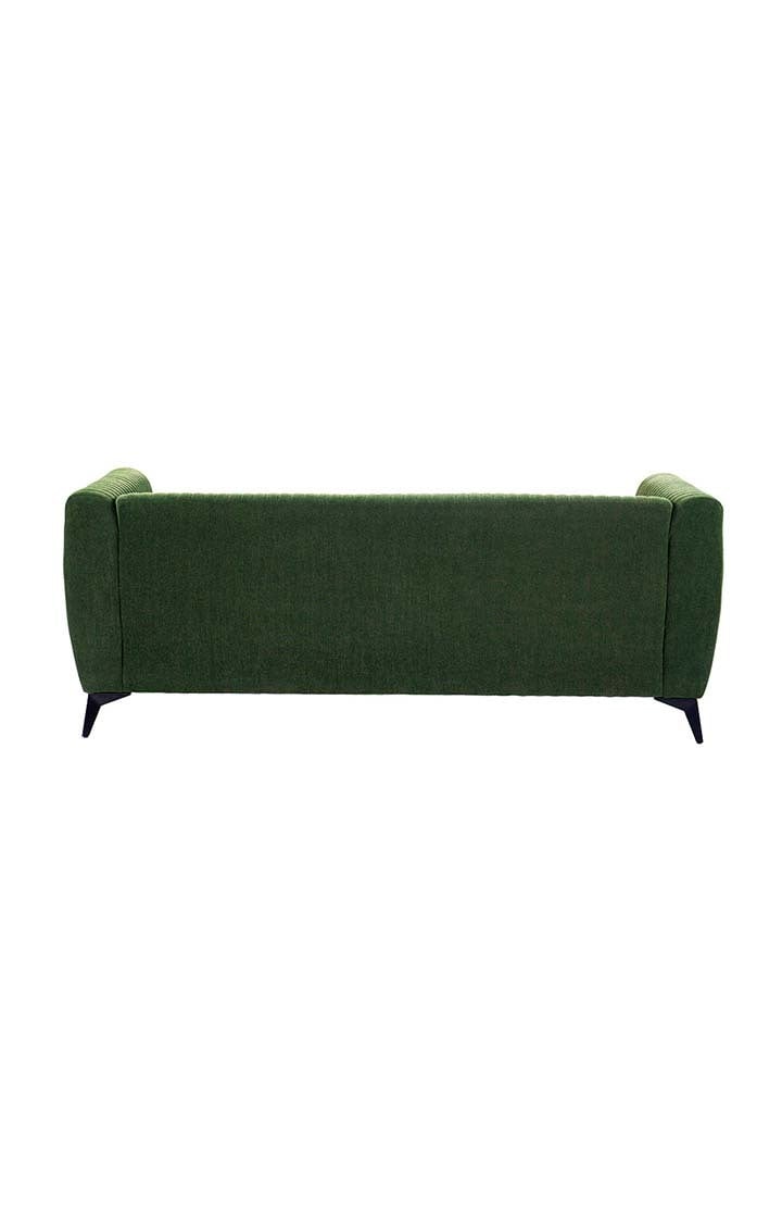 neudot Diva Sofa for Living Room |3 Persons Sofa|Premium Fabric with Cushioned Armrest | Solid Wood Frame|3 Seater in Emerald Green Color