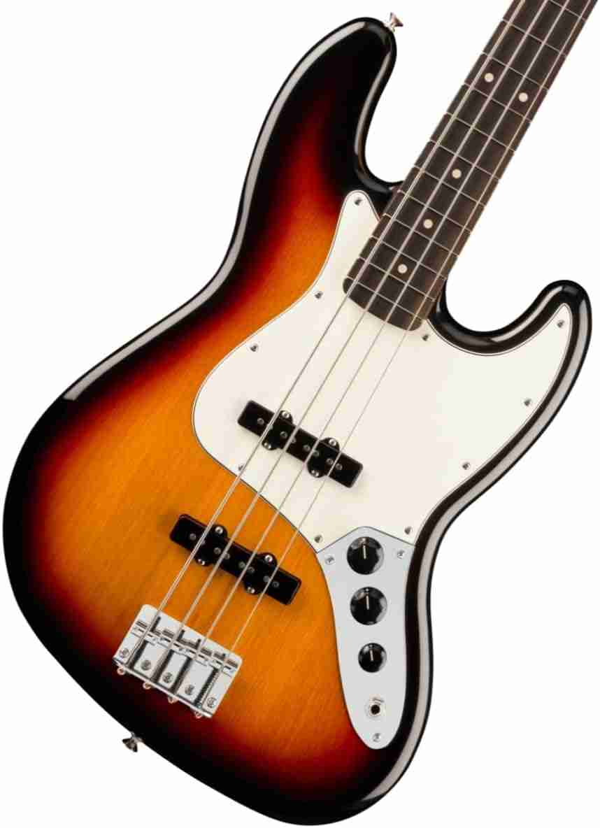 Fender Player II Jazz Bass 4-String Electric Bass, Rosewood Fingerboard, 3-Color Sunburst 8