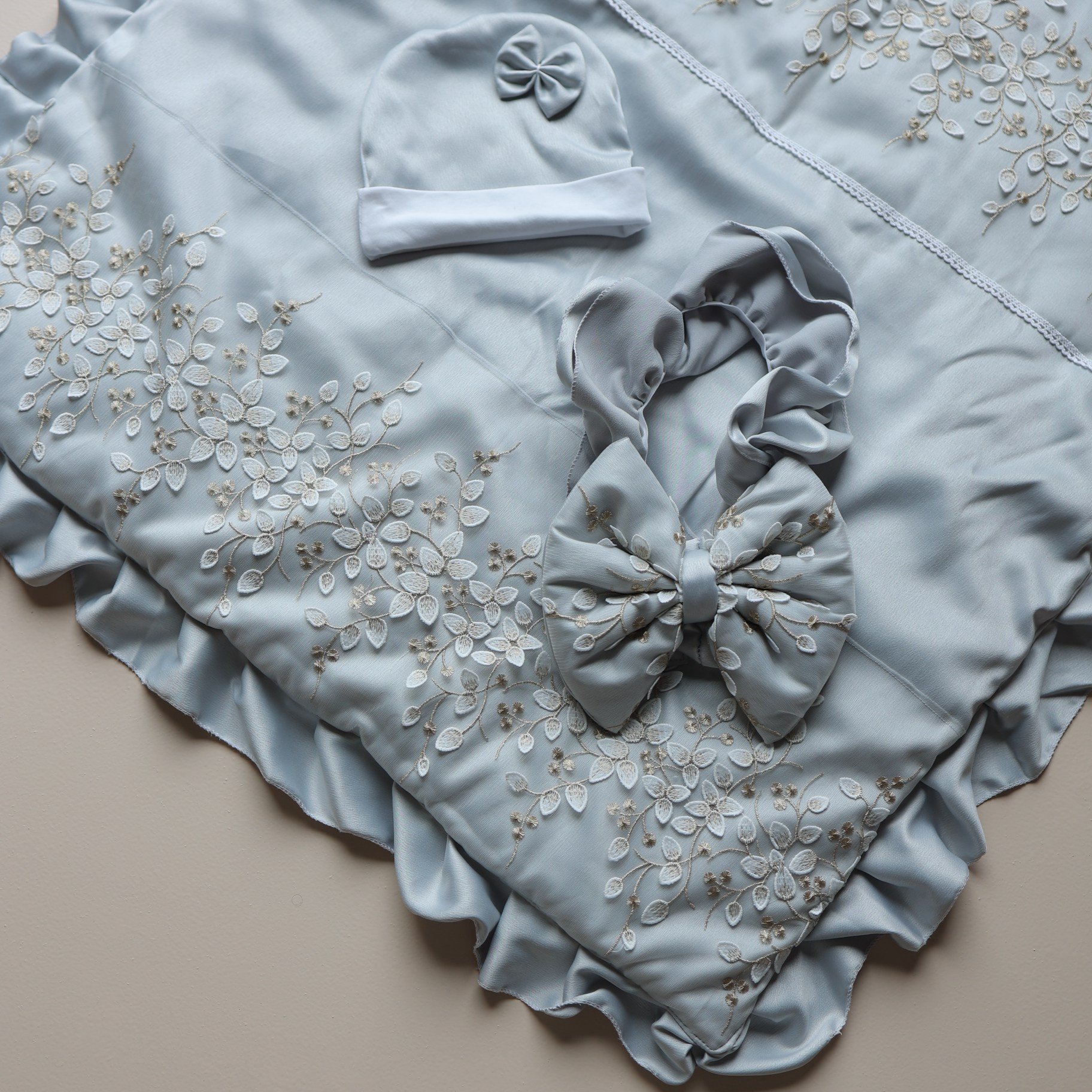 Grey Elan Drape Set