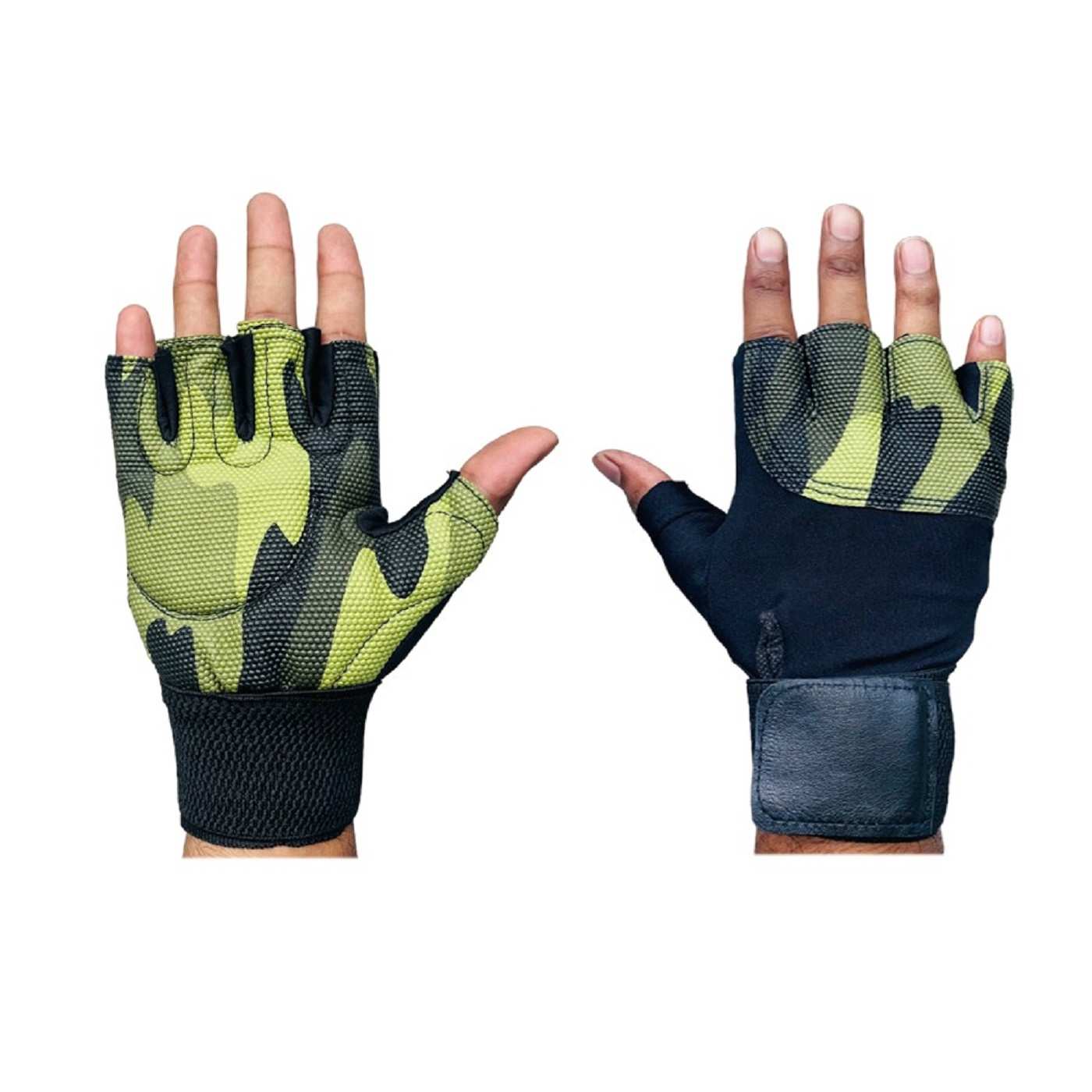 Body Smith Green Gym Gloves