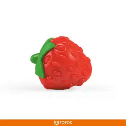 Barkbutler Fofos Silence Strawberry Squeaky Chew Toy for Dogs