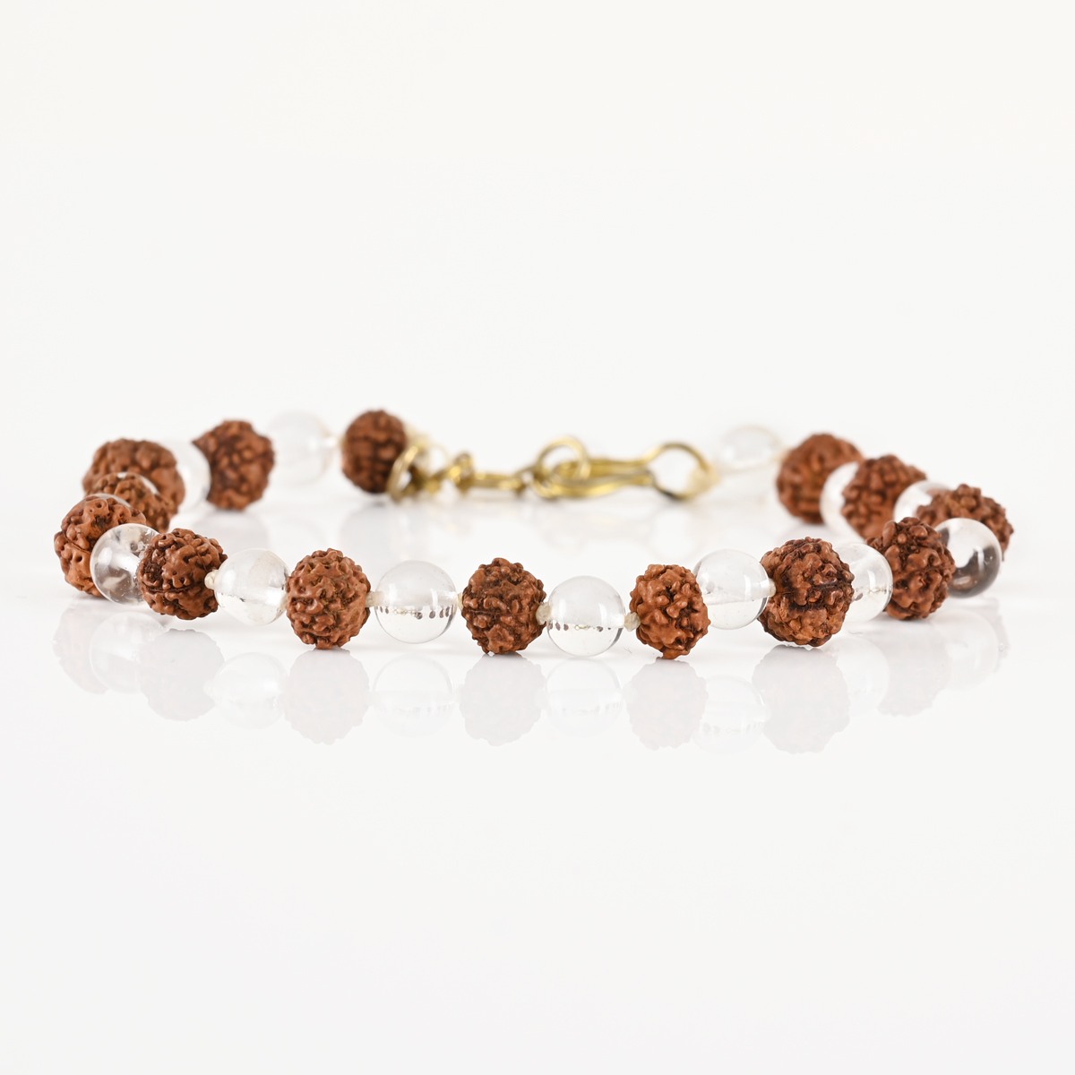 Shiv Ratan Kendra Genuine Rudraksha & Pearl Mixed Bracelet