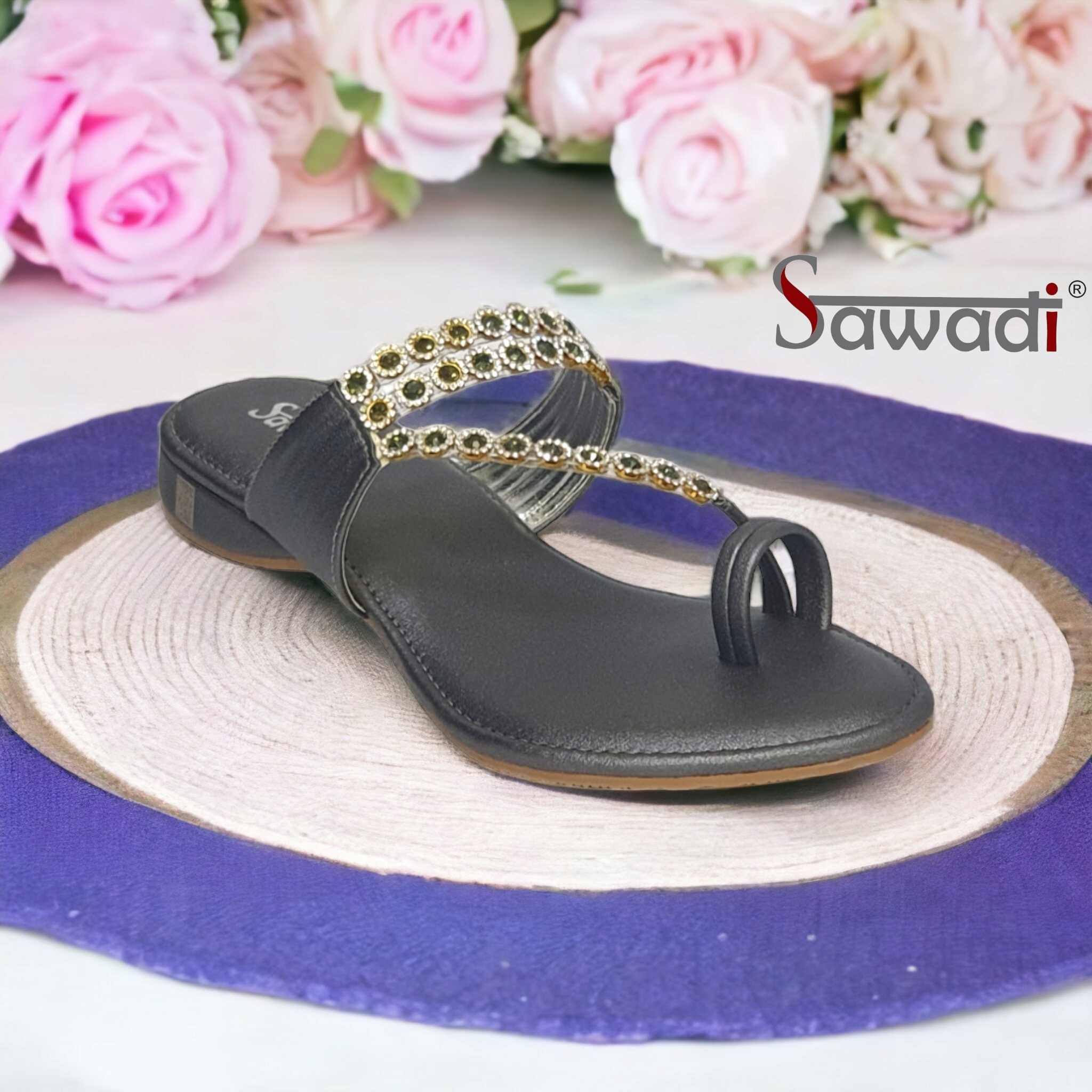 Sawadi Women Kashti Heel Toe_Ring chappals