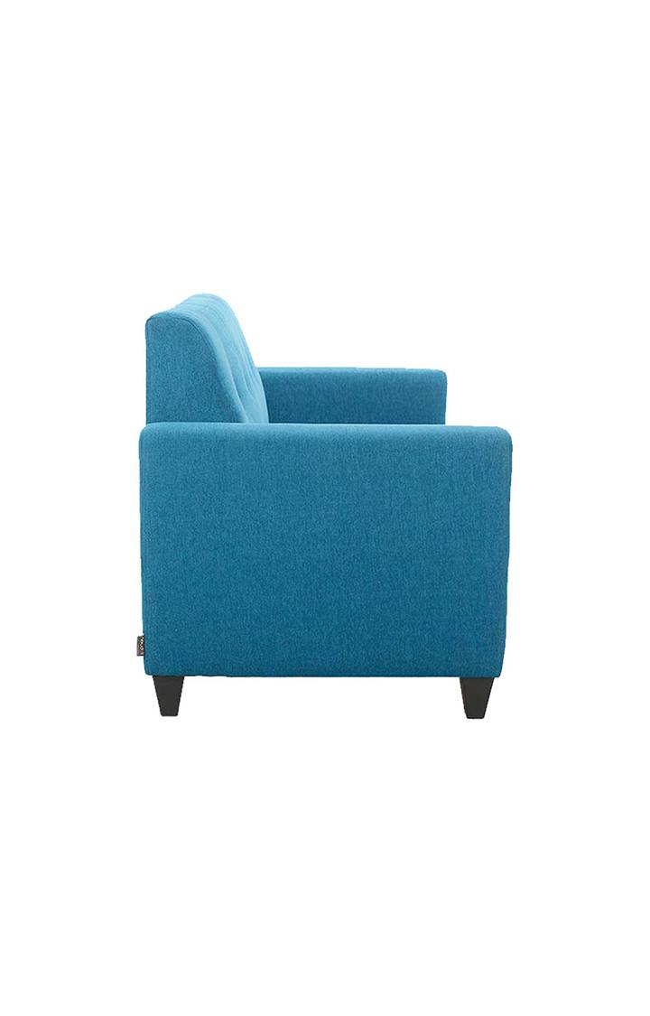 neudot Elegance Sofa for Living Room |3 Person Sofa|Premium Fabric with Cushioned Armrest | Solid Wood Frame|3 Seater in Scuba Blue Color