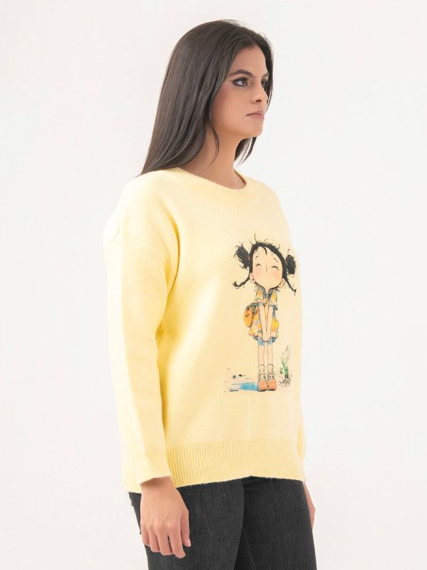 Albion Women Winter Yellow Sweaters