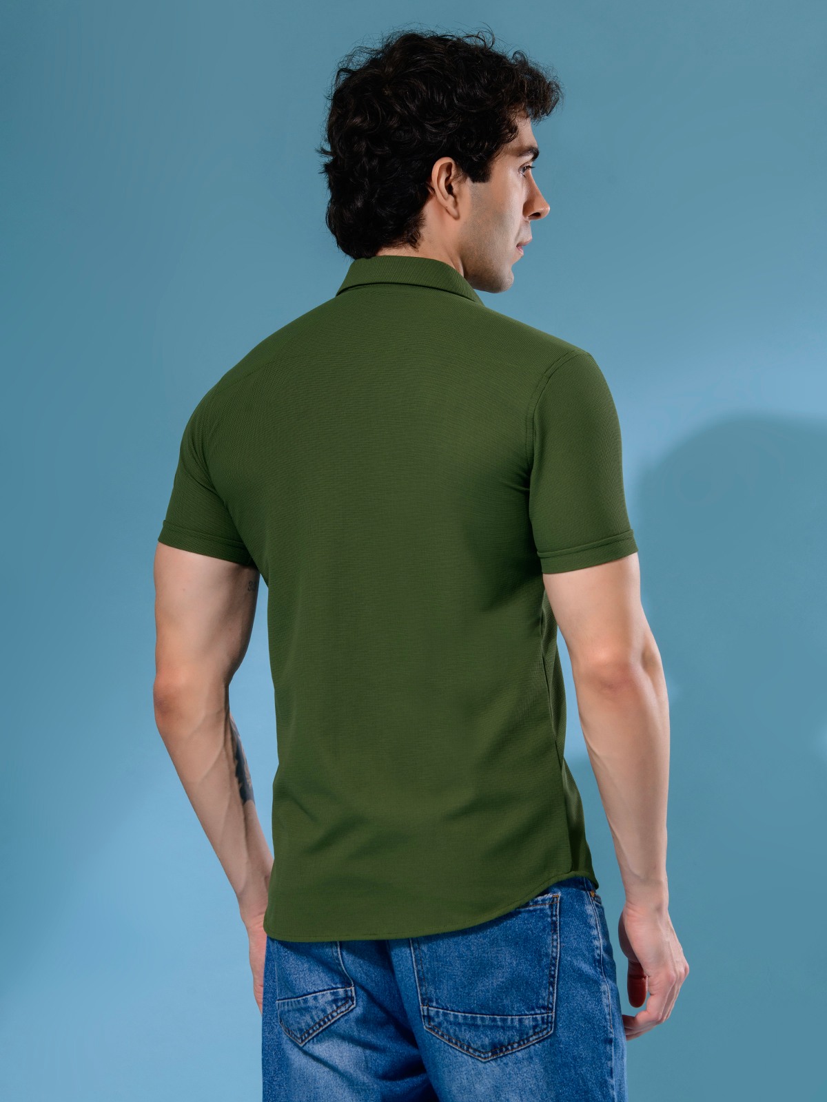 ALBION MENS NEW GARAGE 3 (GREEN) SHIRT