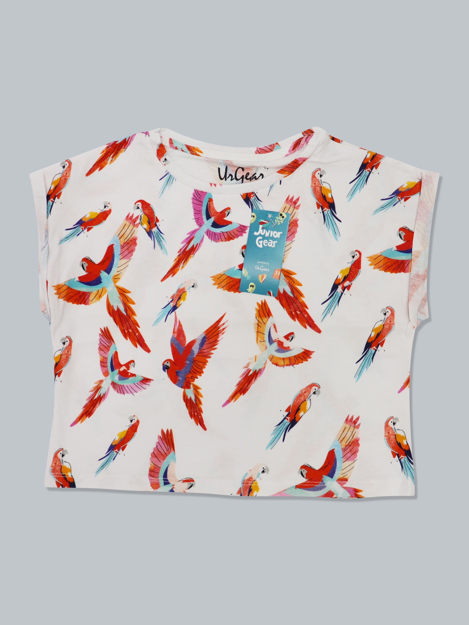 UrGear | UrGear Kid Girls Multi-Coloured Graphic Printed Trendy Cotton Top 0