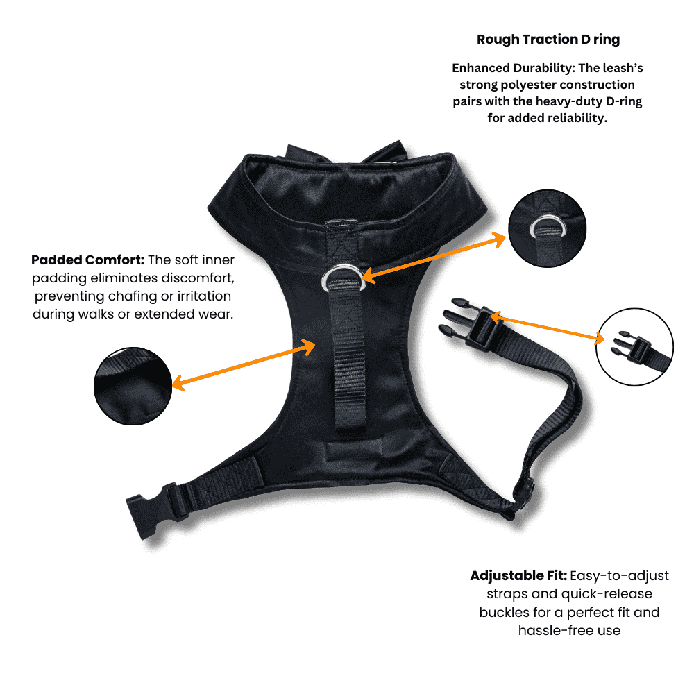 Waggety Tuxedo Dog Harness, (Black & White)