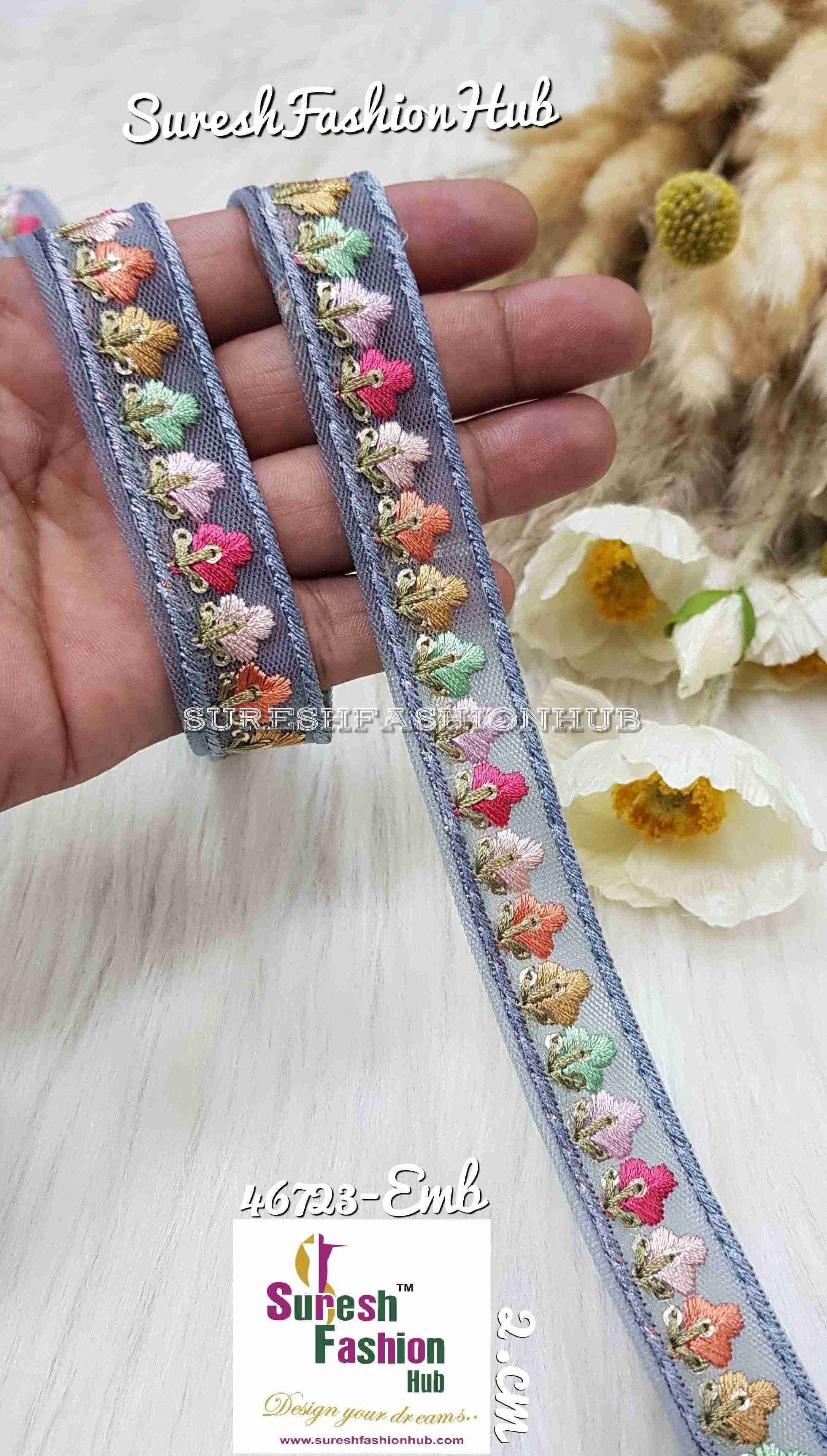 Colorburst Grey Leaf Designer Trim