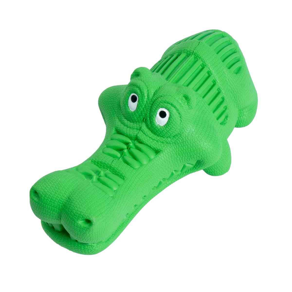 Ezra Play Crocodile - Green Rubber Toy