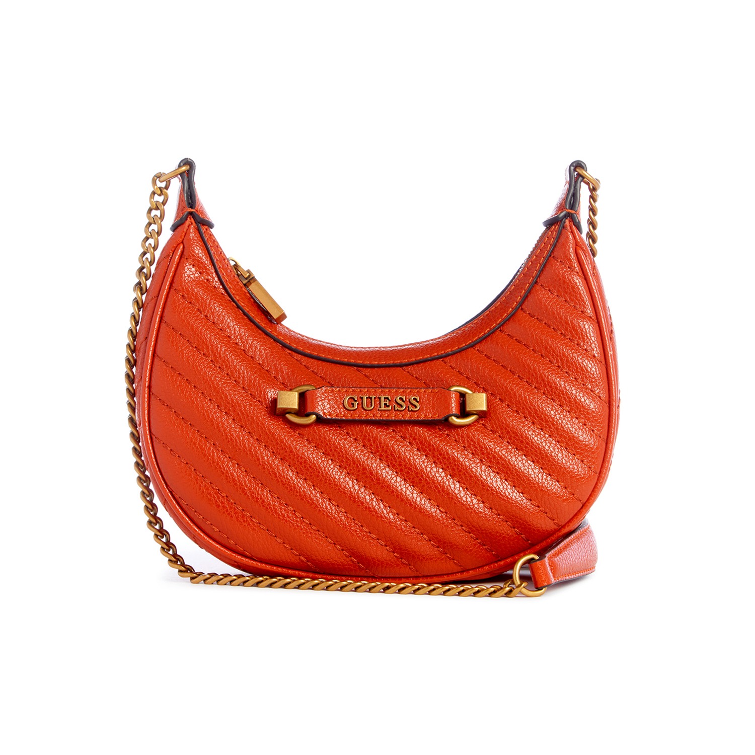 Guess Quilted Sela Mini Crossbody Hobo Bag