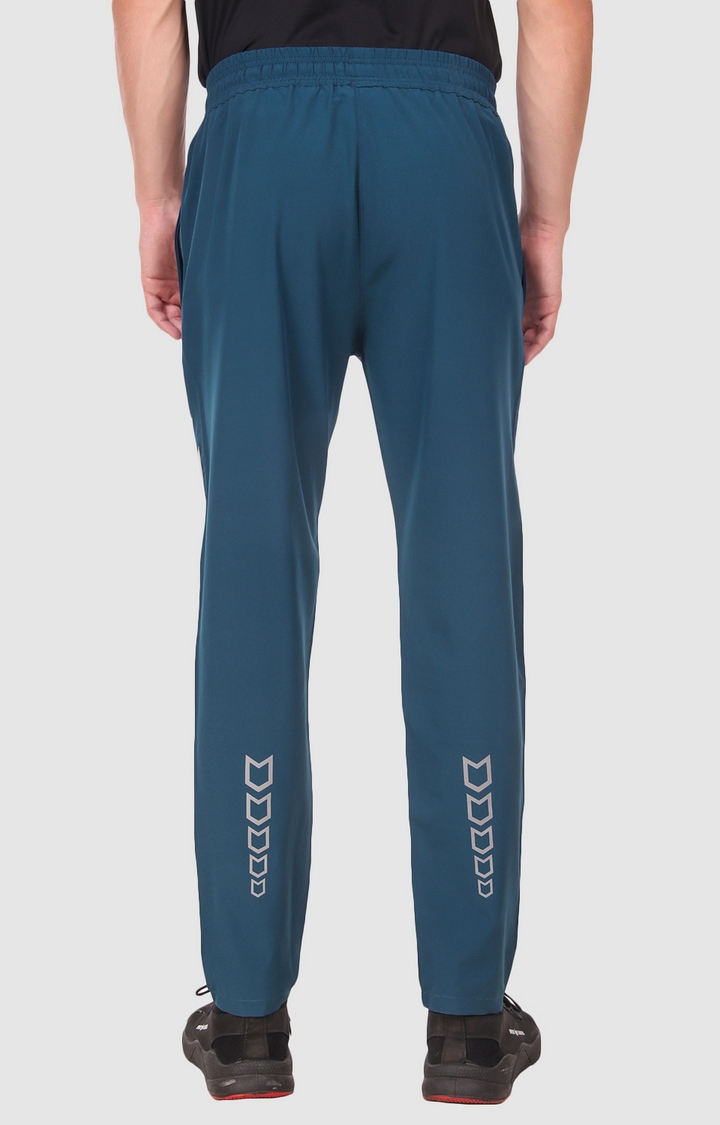 Fitinc | Men's Blue Polyester Solid Trackpant 3