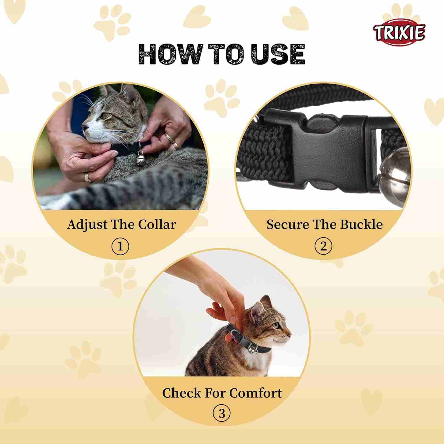 Trixie Elastic Cat Collar Various Colors One Size