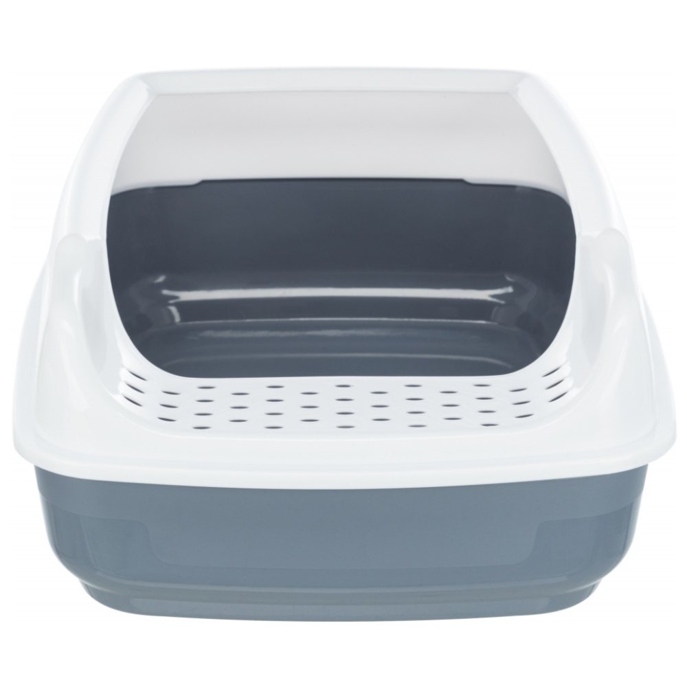 Trixie Delio Cat Litter Tray with Rim Printed (38x20x50cm, Grey/White)