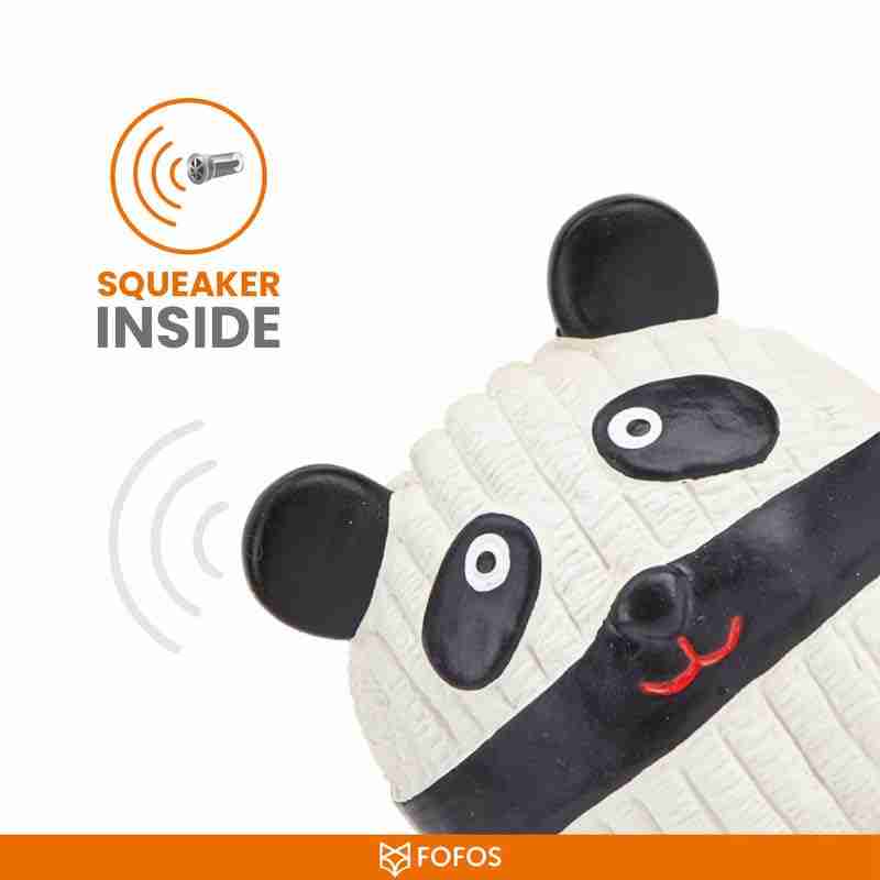 Barkbutler Fofos Latex Panda Ball Toy for Dogs