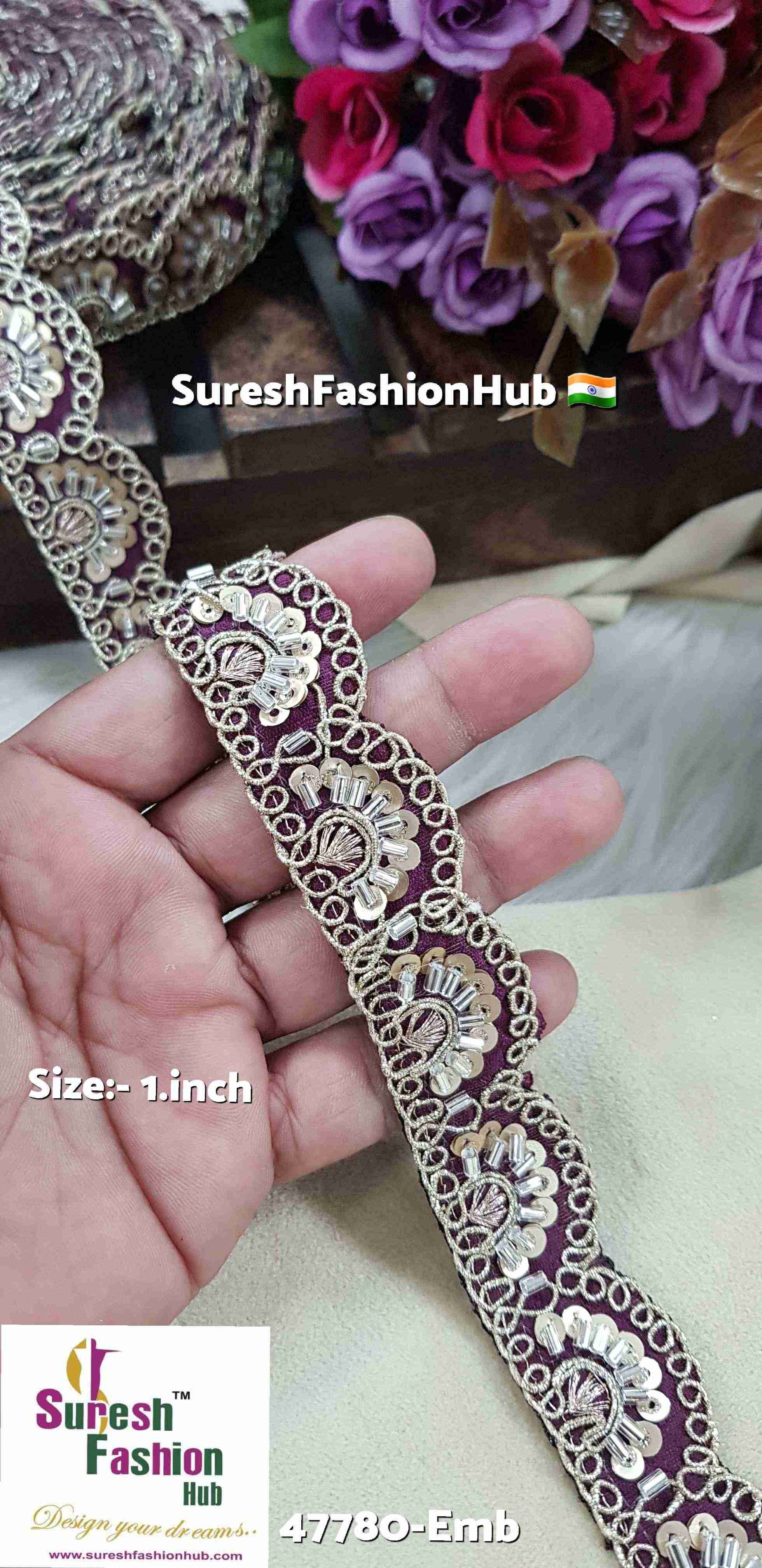 Wine Elegance Scalloped Lace