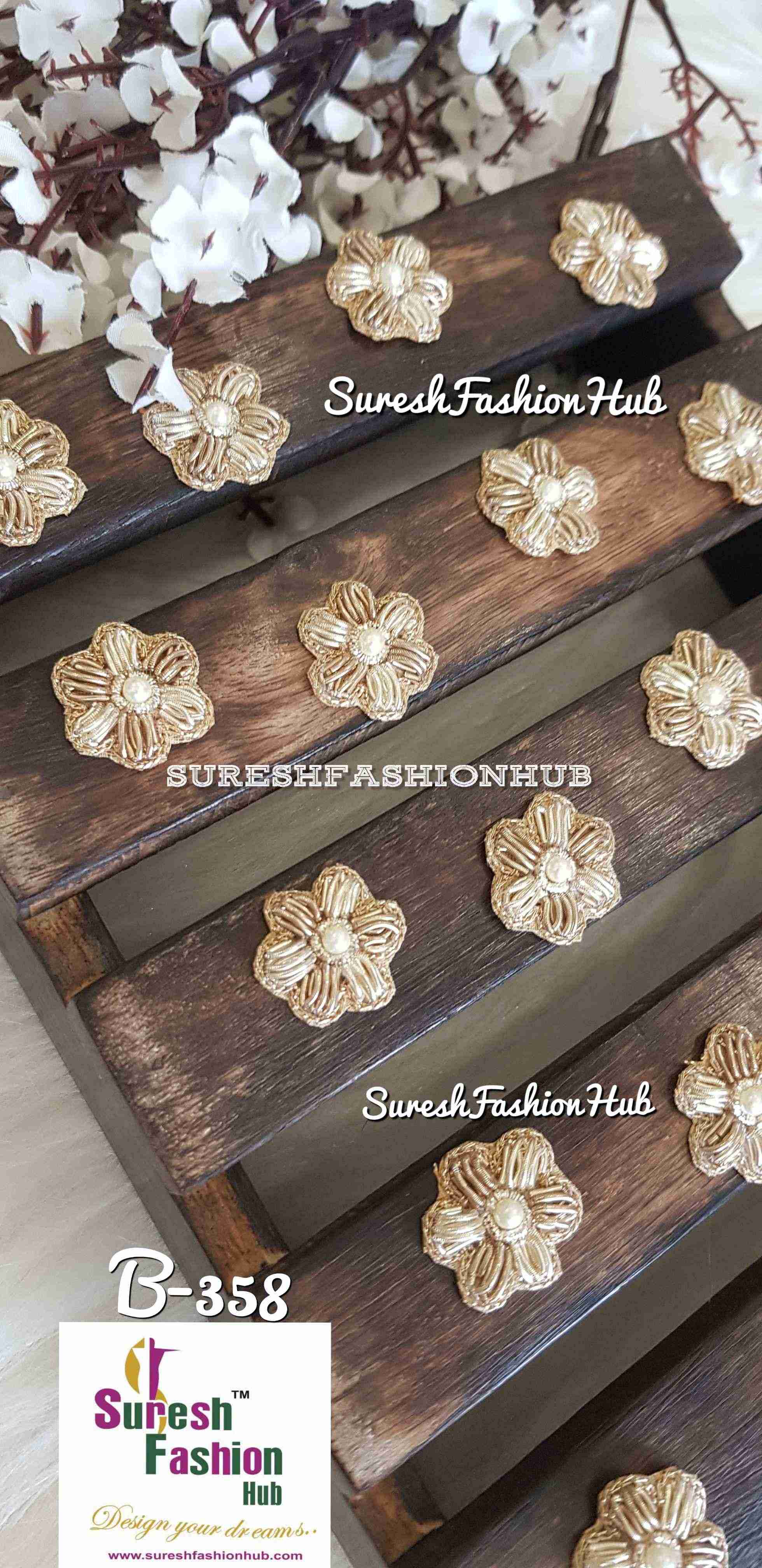 Pearl Elegance Zardosi Butti Set