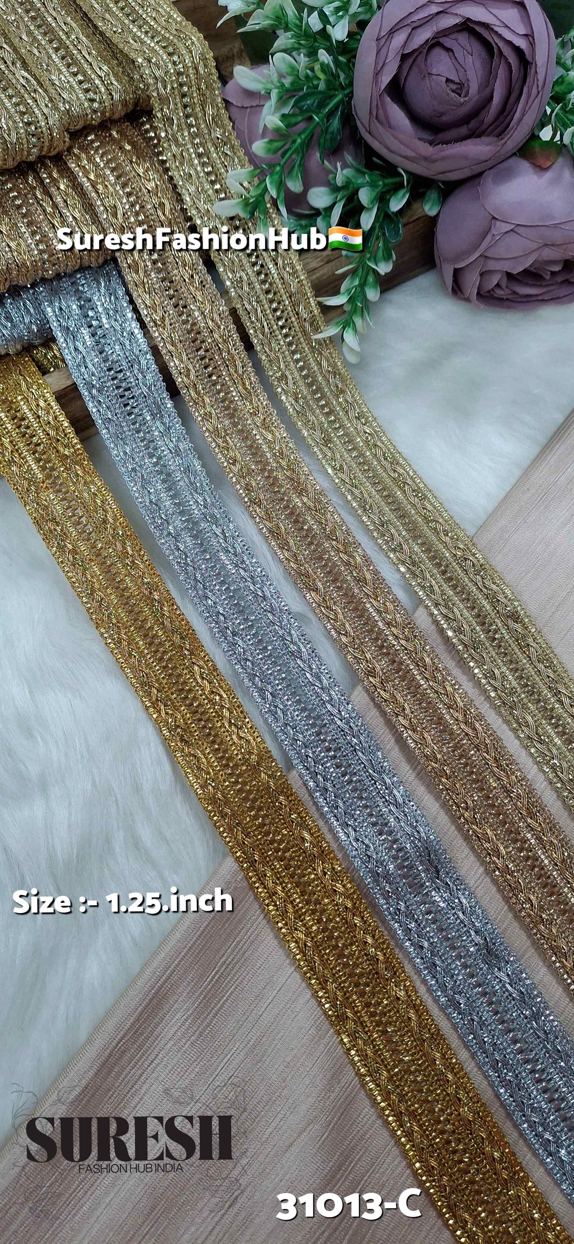 Antique Gold Choti Jhalar Border