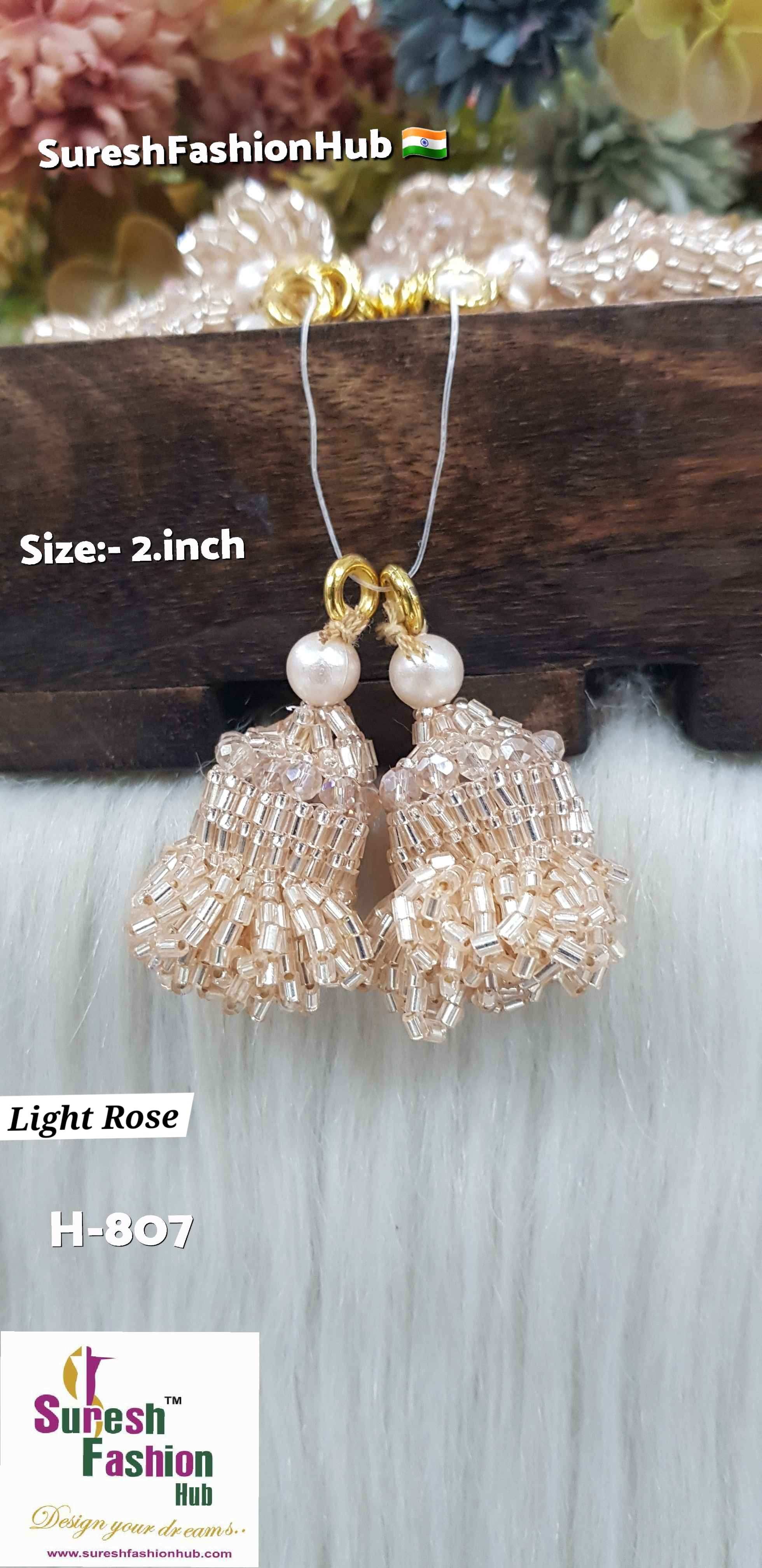 Light Rose Temple Pearl Tassel