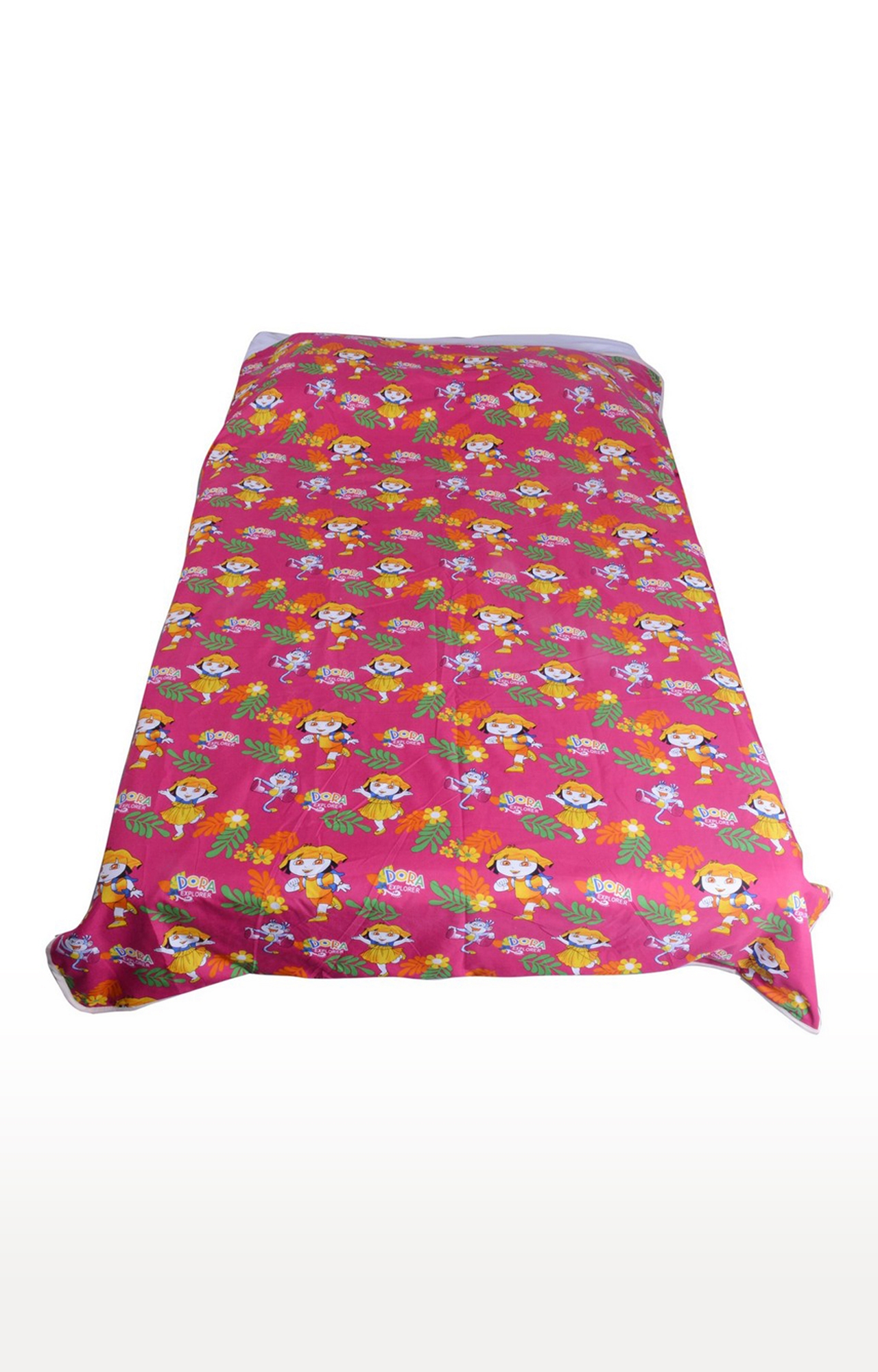 V Brown | Dora Explorer Printed Cotton 3 Layer Single Bed Quilt Dohar 1
