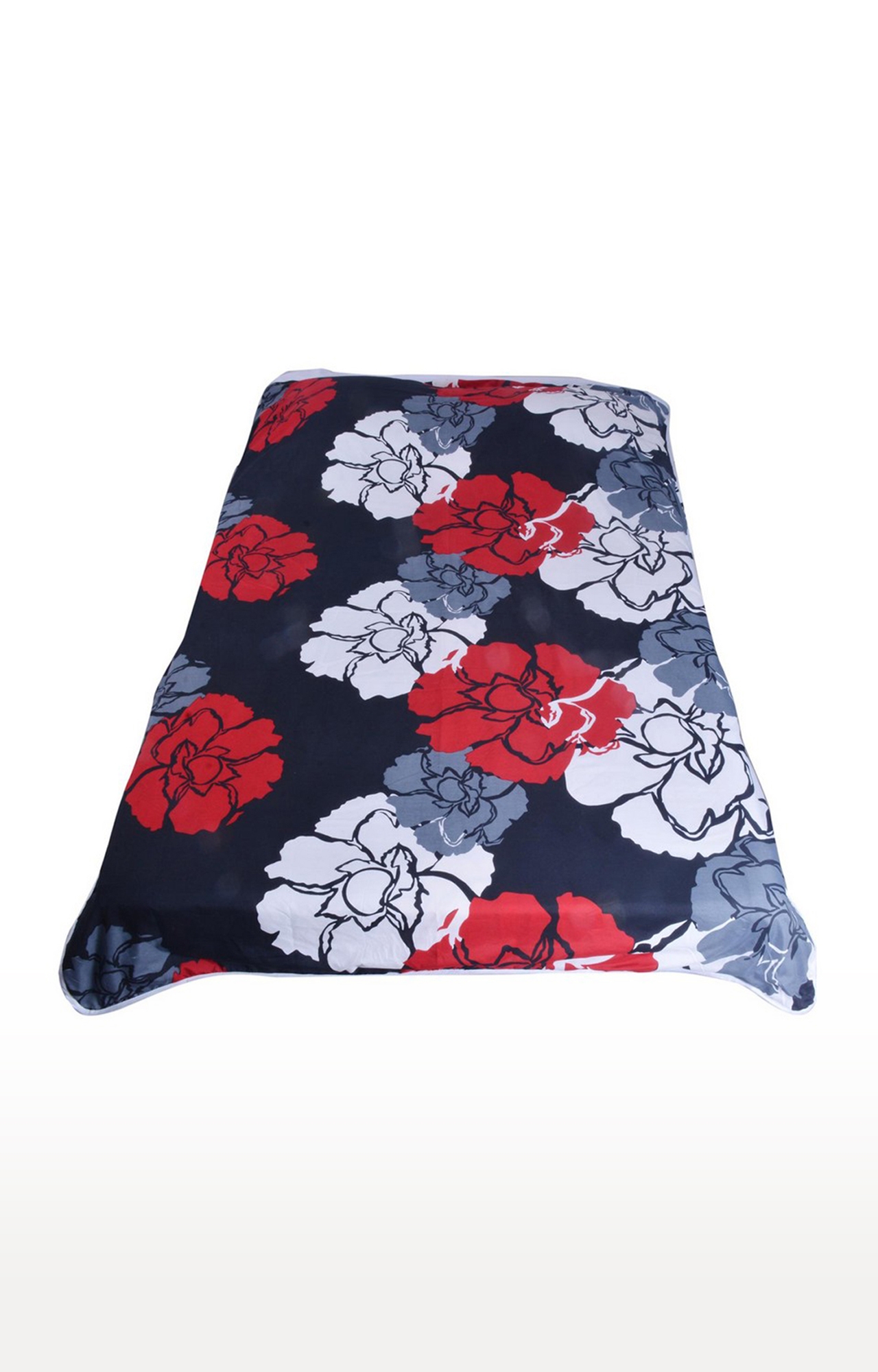 V Brown | Floral Printed Cotton 3 Layer Single Bed Quilt Dohar 1