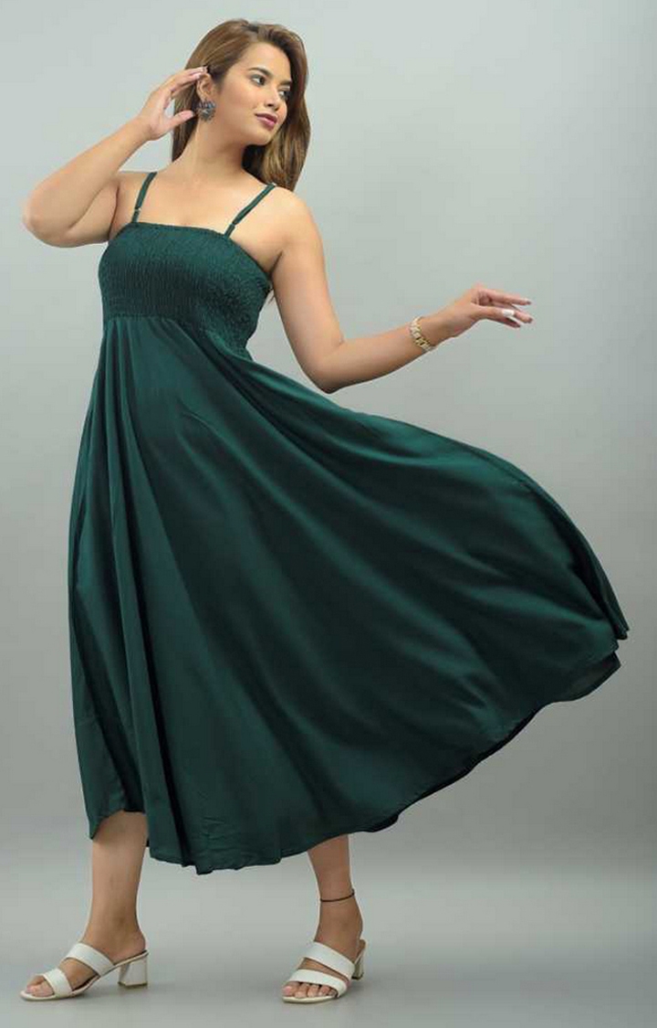 Designer/ Indo Western Dress In Green Color – sasyafashion