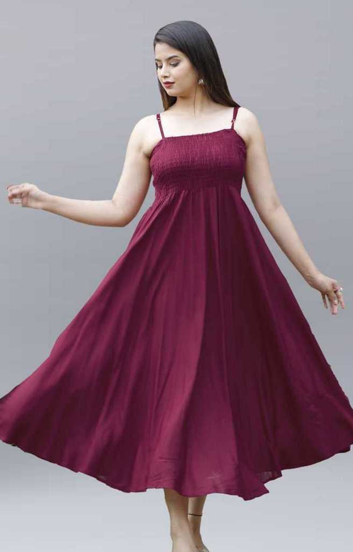 Buy online Women's Ruffle Maxi Dress from western wear for Women by Eavan  for ₹1570 at 51% off | 2024 Limeroad.com