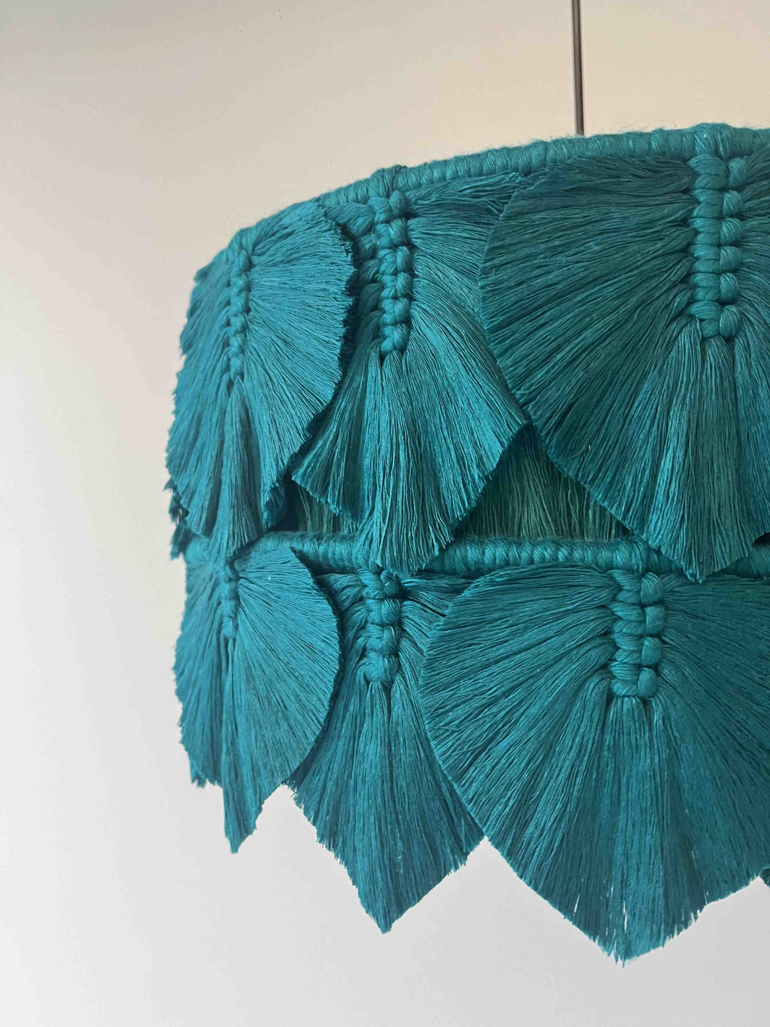 Macrame Leaf Chandelier