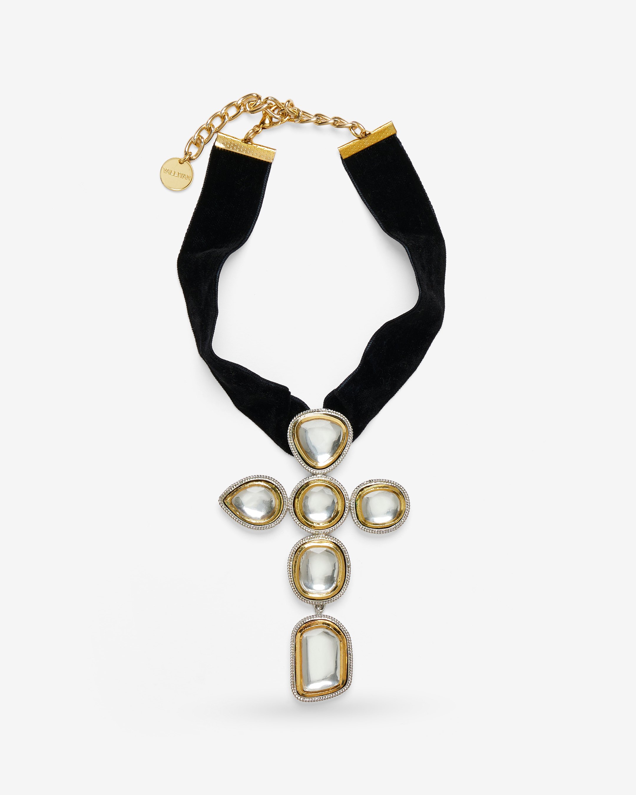 Polki Cross Ayesha Choker