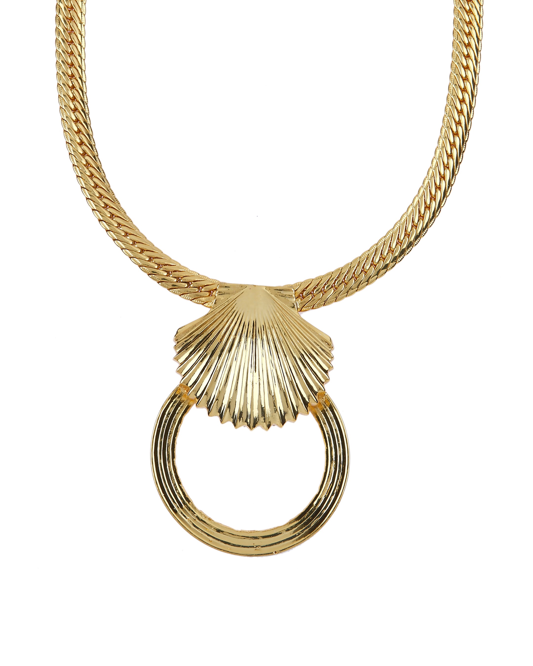 Shell Hoop Necklace