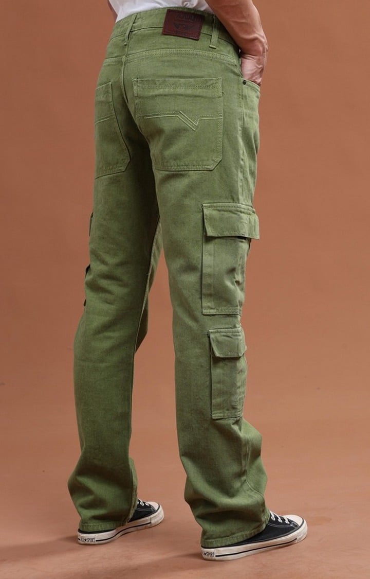 Men's Olive Denim Cargo