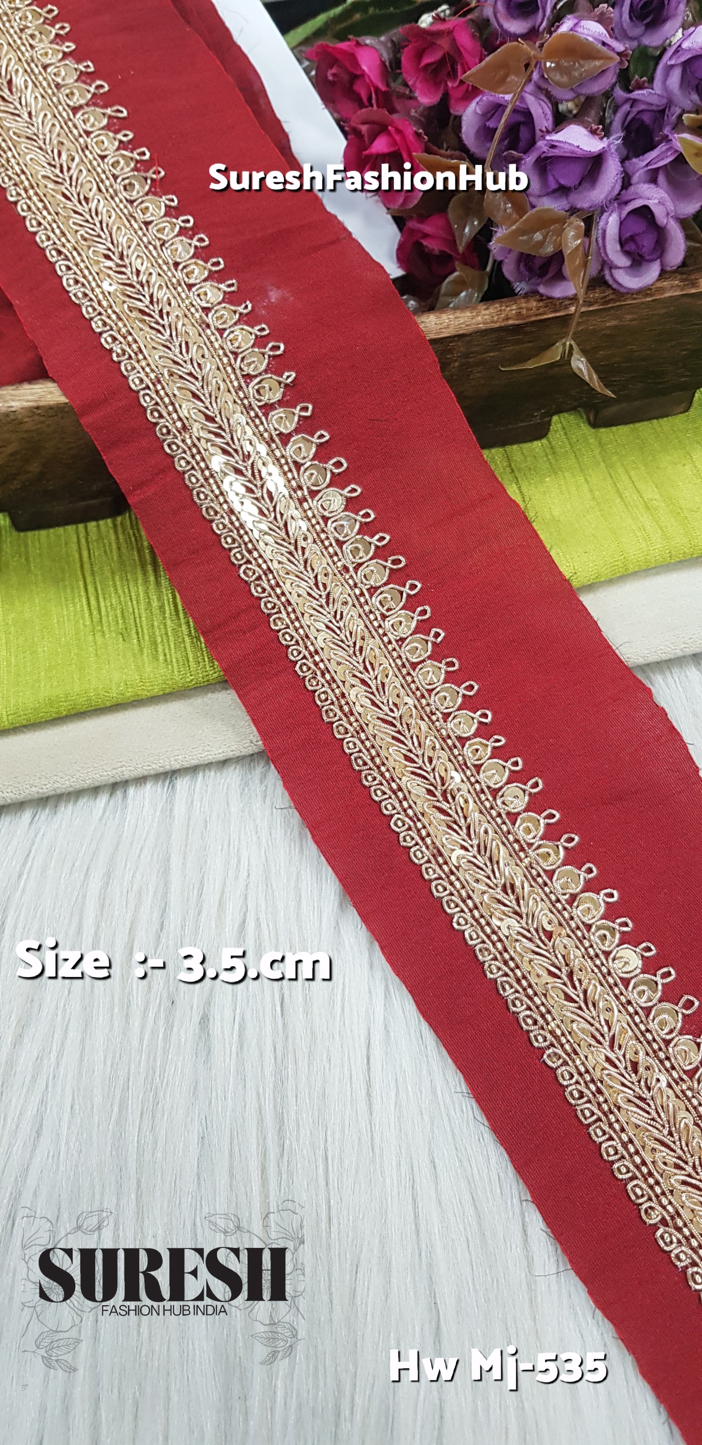 Handmade decorative MROON Ribbon HW MJ-535