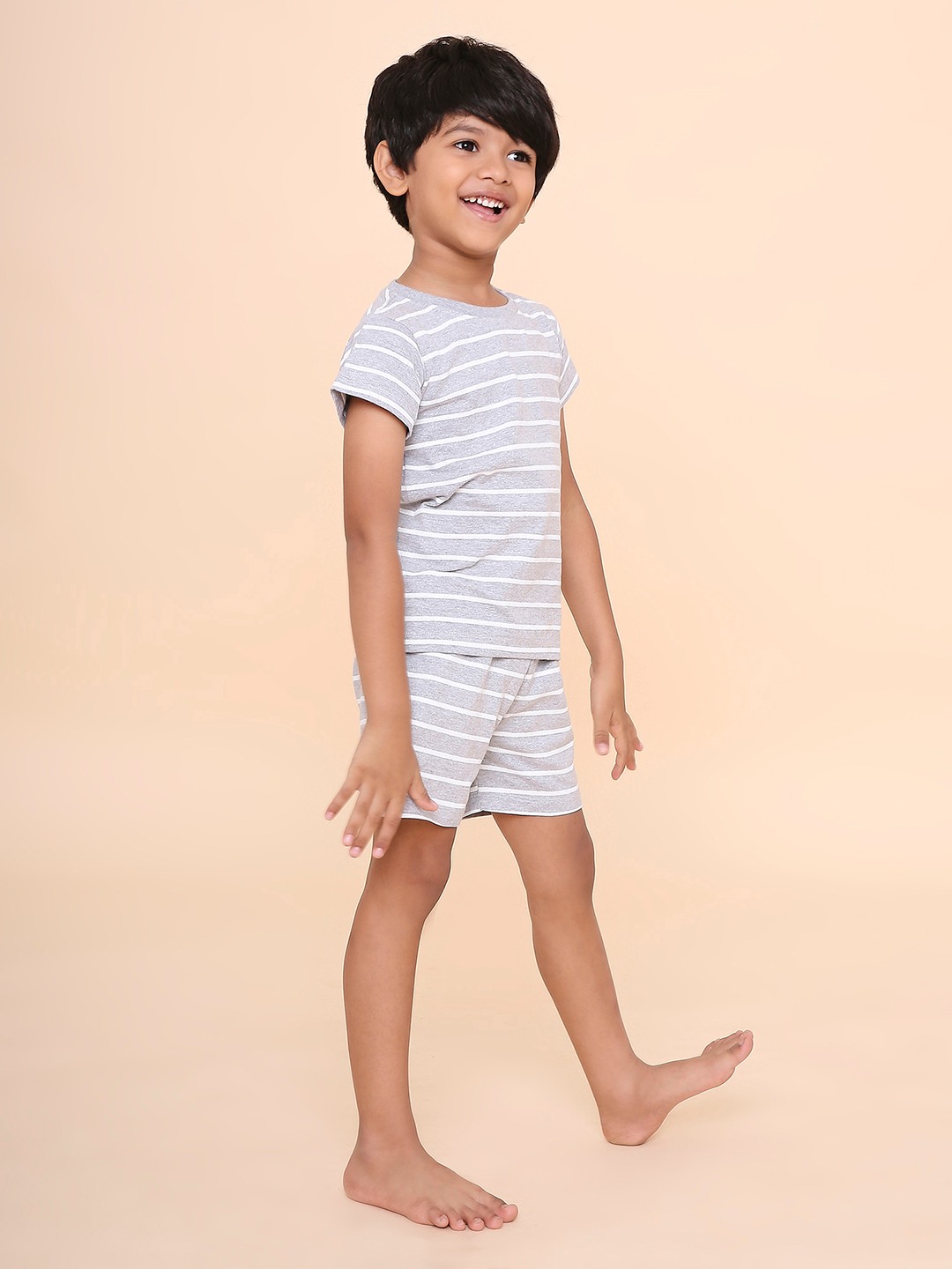 Boys- 2 piece printed cotton shorts & T-shirt lounge set