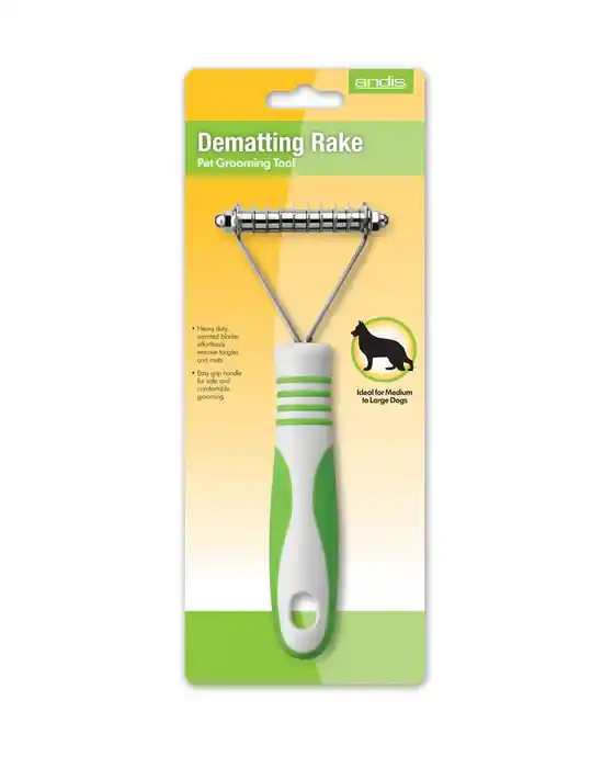 Andis Dematting Rake, Lime Green