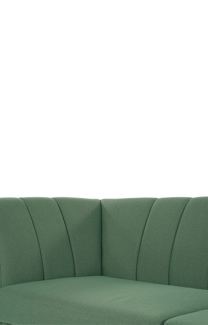 neudot Lexus Sofa for Living Room |3 Persons Sofa|Premium Fabric with Padded Armrest | Solid Wood Frame|3 Seater in Earth Green Color