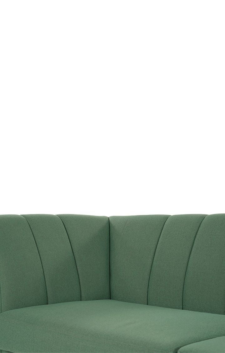 neudot Lexus Sofa for Living Room |3 Persons Sofa|Premium Fabric with Padded Armrest | Solid Wood Frame|3 Seater in Earth Green Color
