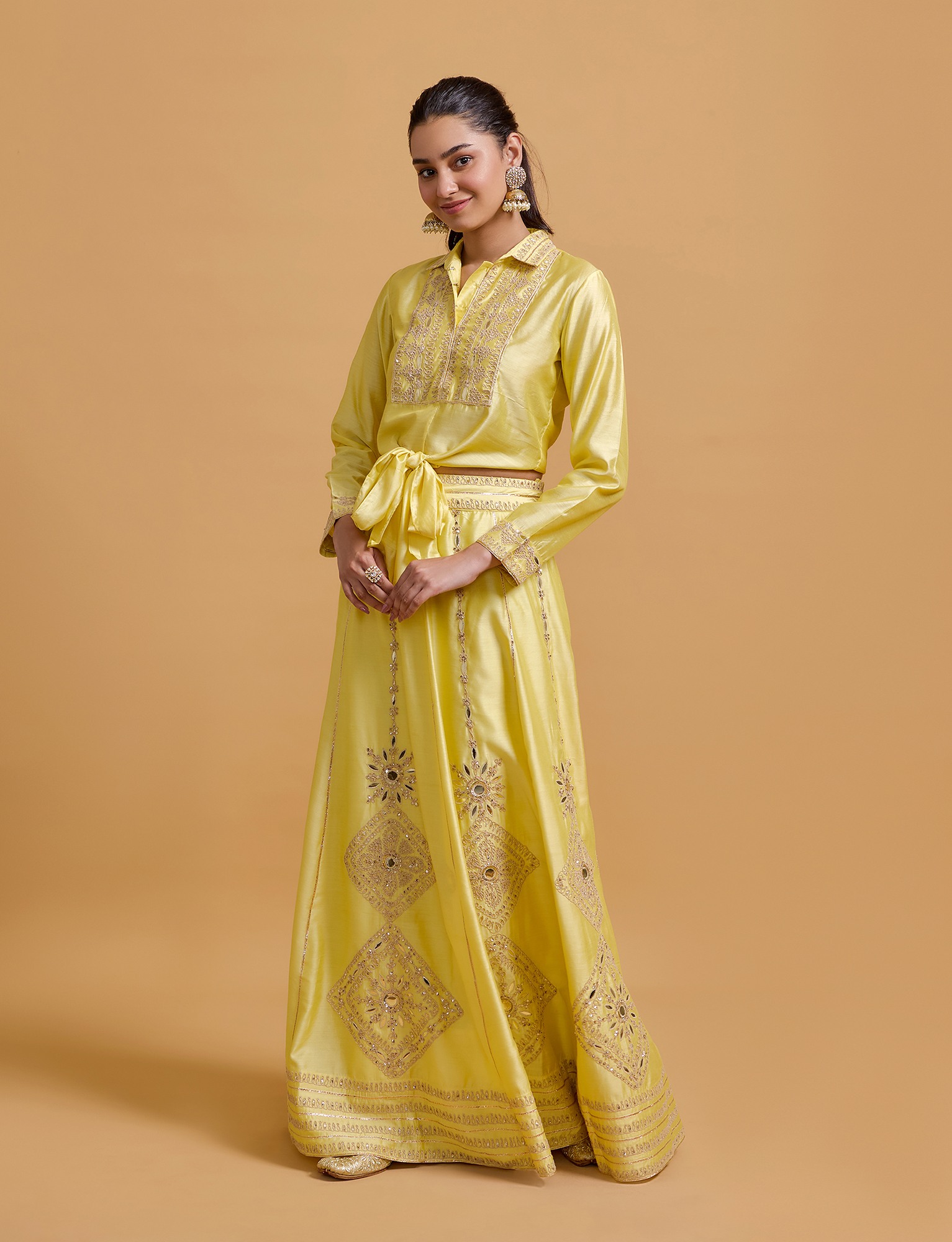 Zeenat Yellow Skirt
