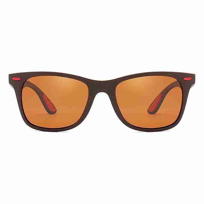 AUGEN Unisex Adult Sport Sunglasses (Brown Frame, Brown Lens) (Medium)