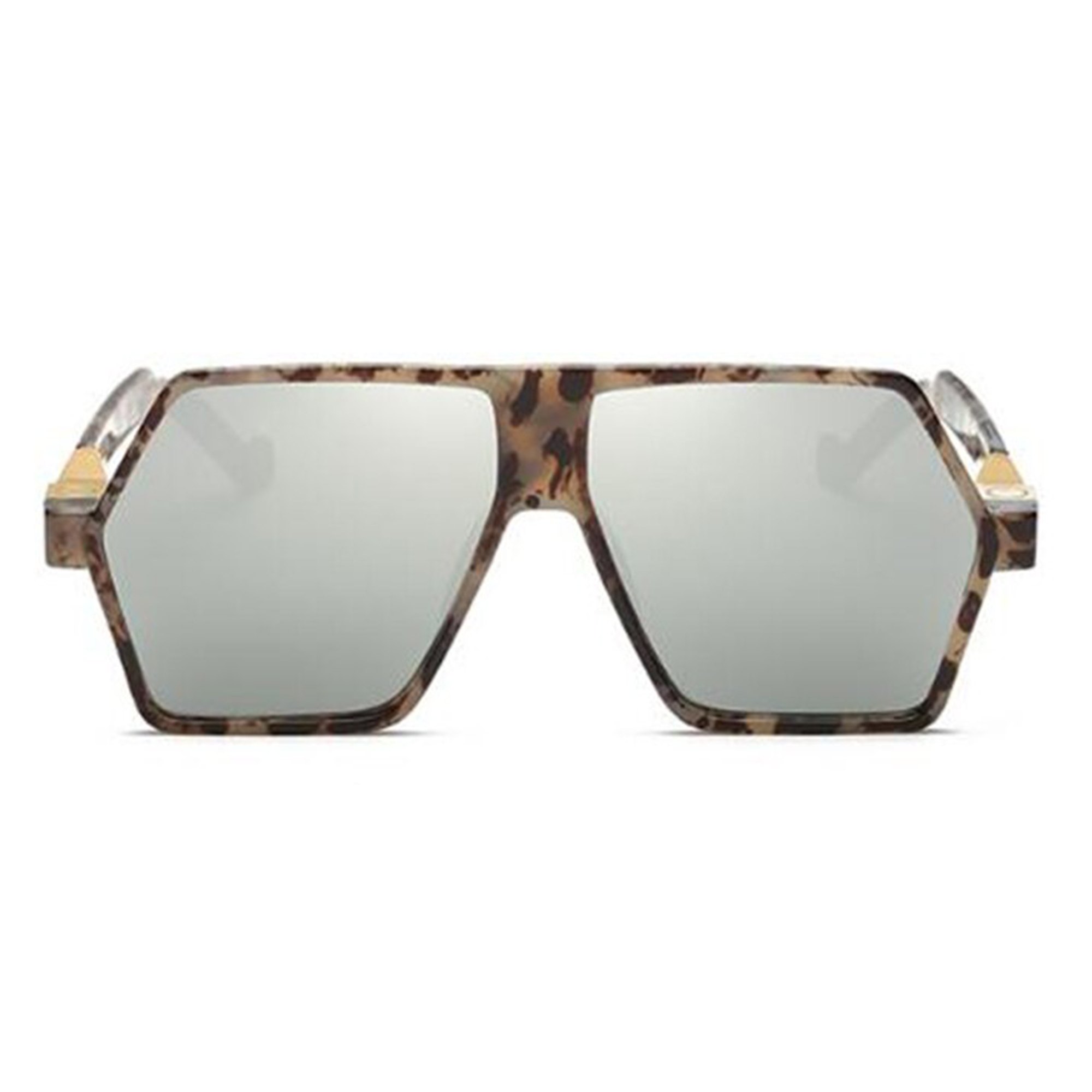 AUGEN By Visions India Retro Vintage Abstract Unisex Sunglasses UV400 Protected (Grey)