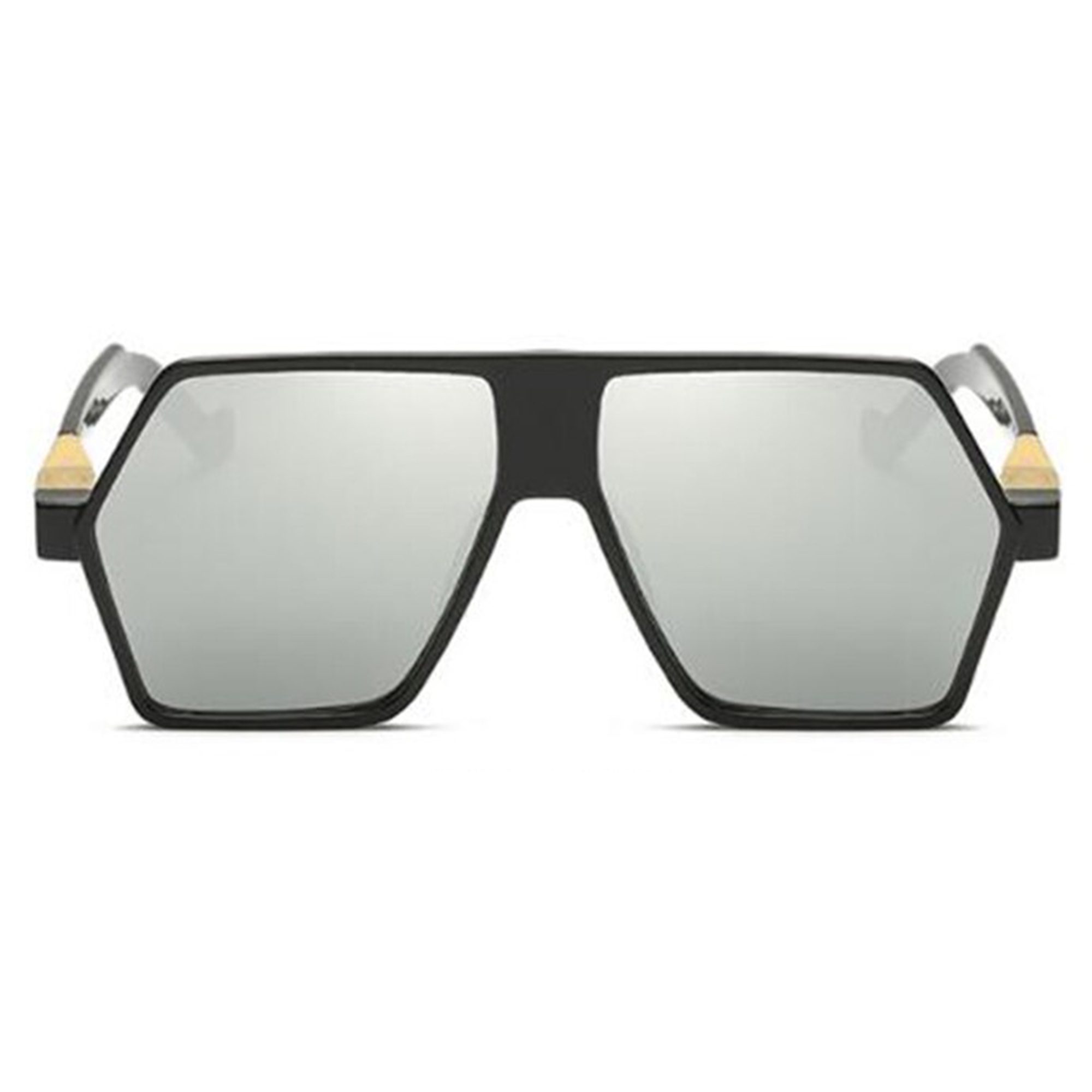 AUGEN By Visions India Retro Vintage Abstract Unisex Sunglasses UV400 Protected (Silver)