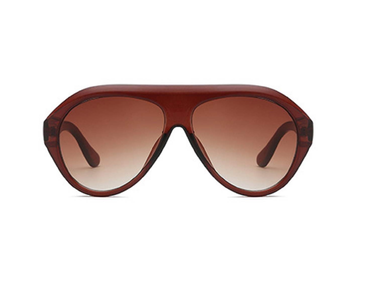 AUGEN By Visions India Retro Vintage Abstract Unisex Sunglasses UV400 Protected Large Size (Brown, 105)