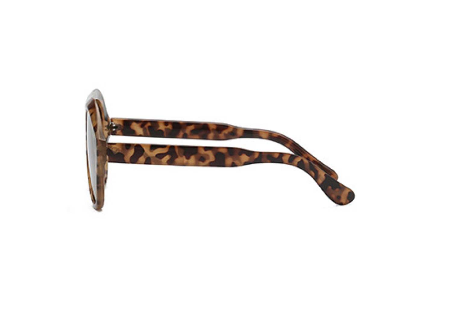AUGEN By Visions India Retro Vintage Abstract Unisex Sunglasses UV400 Protected Large Size (DaBrown, 105)