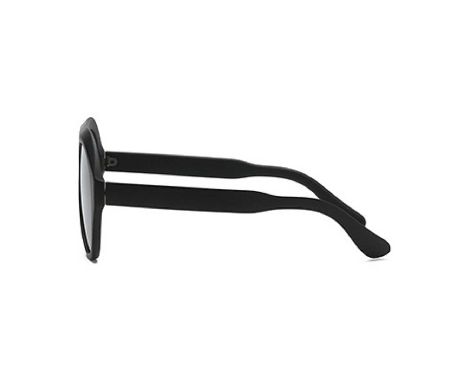 AUGEN By Visions India Retro Vintage Abstract Unisex Sunglasses UV400 Protected Large Size (MatteBlack, 105)