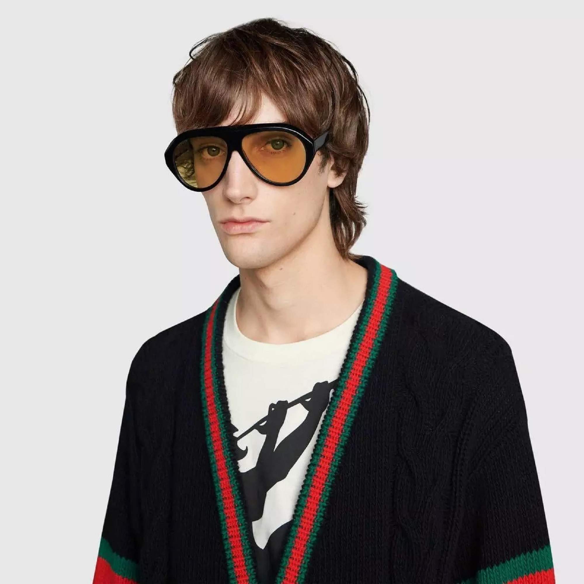 AUGEN By Visions India Retro Vintage Abstract Unisex Sunglasses UV400 Protected Large Size (Red, 105)